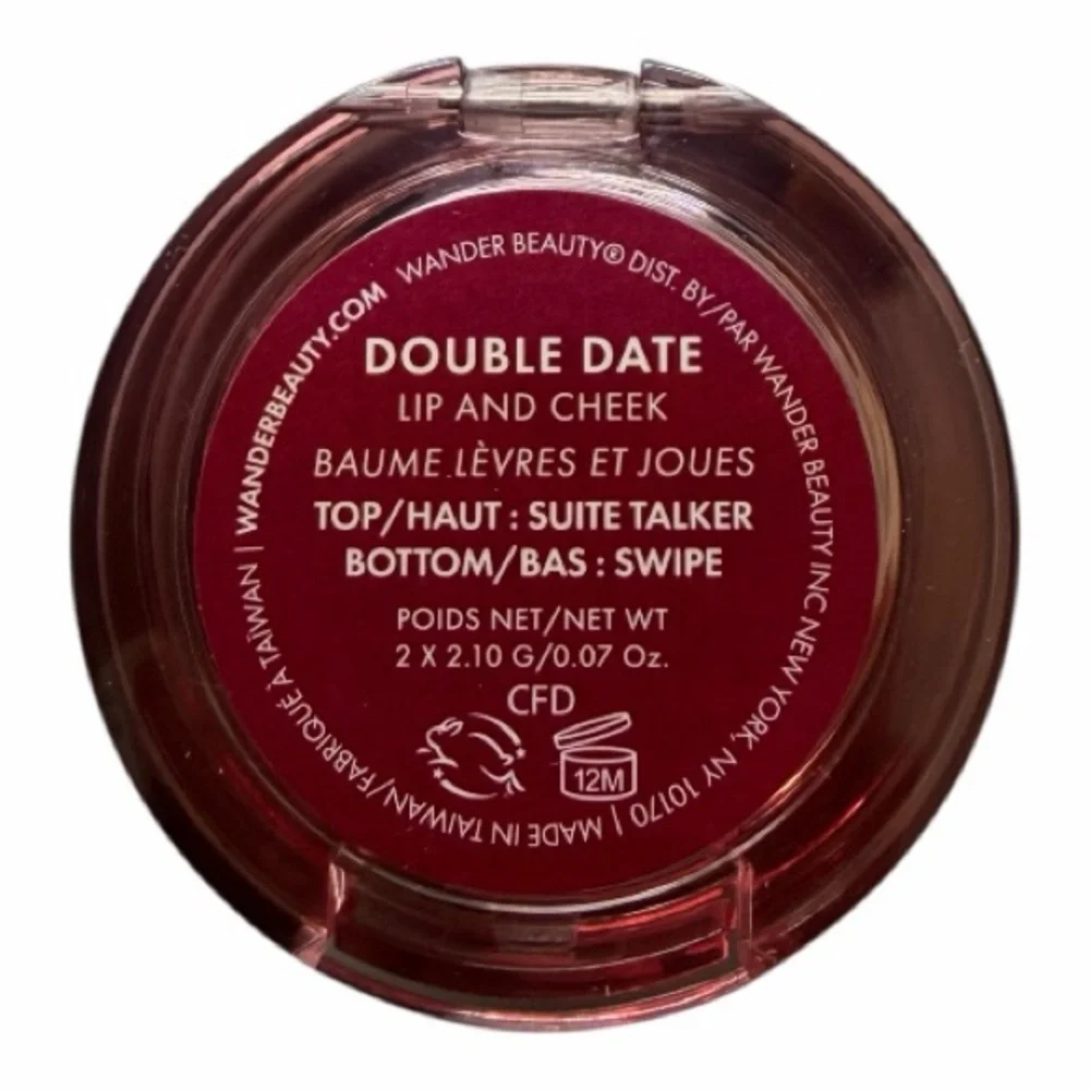 Wander Beauty “Suite Talker/Swipe”Double Date Lip and Cheek Balm Full Size NIB